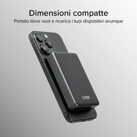 sbs-power-bank-10000-mah-magsafe-kabellos-15w-schwarz image 5